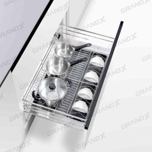 Giá xoong nồi Inox SUS304 nan dẹt GrandX XP.60S 3 anh gia xoong noi inox sus304 nan det grandx xp.60s