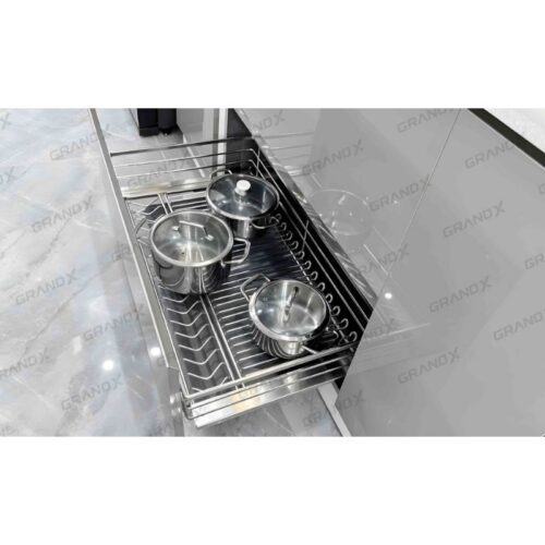 Giá xoong nồi nan Oval/SUS304 GrandX XP.70M 3 anh gia xoong noi nan oval sus304 grandx xp.70m