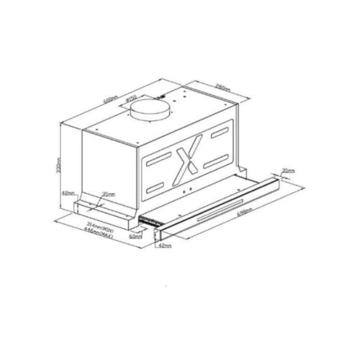 Máy hút mùi âm tủ GrandX GX H70F75G 3 kich thuoc may hut mui am tu grandx gx h70f75g