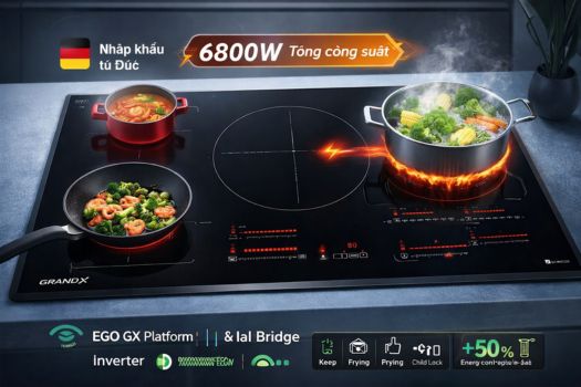 Bếp từ GrandX 3 vùng nấu GX IH933G Serial 9
