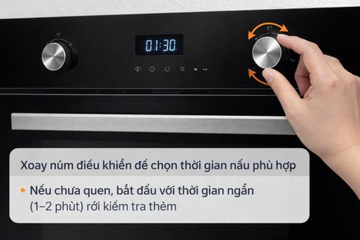 Bước 3_ Cài đặt thời gian nấu