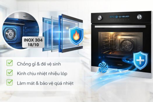 Đánh giá lò nướng GrandX có tốt không? 3 Chất liệu, độ bền của lò nướng GrandX