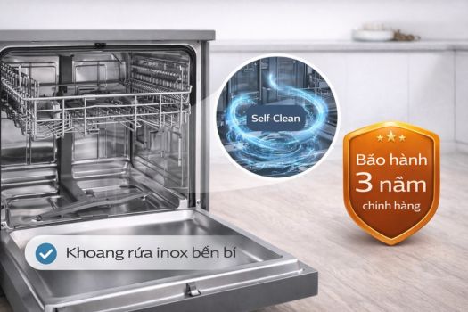 Đánh giá máy rửa bát GrandX có tốt không? 3 Chất liệu và độ bền