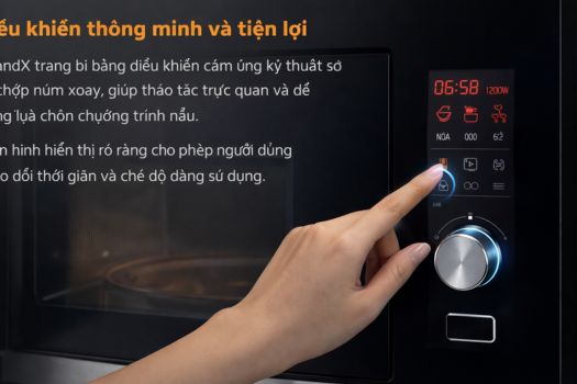 Đánh giá lò vi sóng GrandX có tốt không? 8 Điều khiển thông minh và tiện lợi