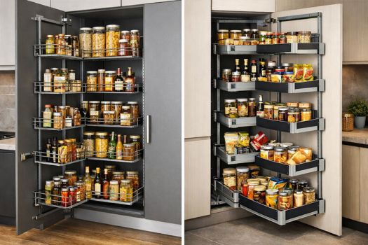 Hệ phụ kiện tủ kho và lưu trữ