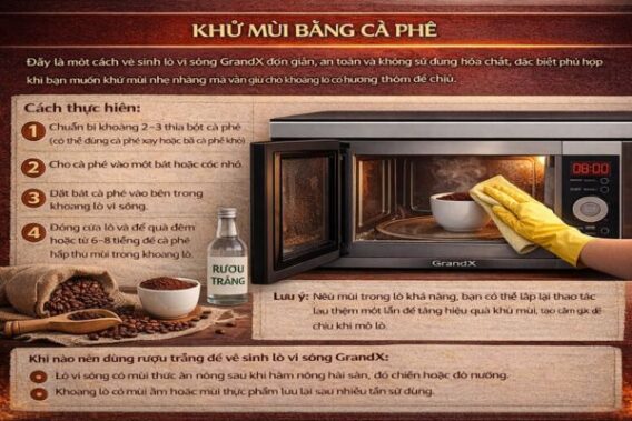 Khử mùi bằng cà phê