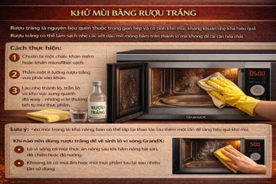 Khử mùi bằng rượu trắng