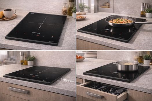 Kích thước bếp từ GrandX 1 Kích thức bếp từ đơn GrandX