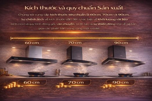 Kích thước và quy chuẩn Sản xuất