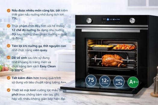 Lò nường GrandX loại nào tốt ? 1 Lò nướng GrandX GX75V8