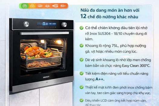 Lò nường GrandX loại nào tốt ? 2 Lò nướng GrandX GX75V9