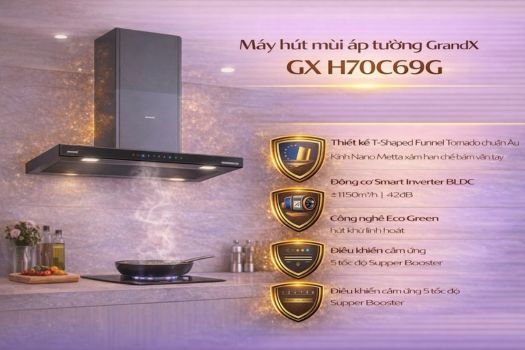 Máy hút mùi GrandX loại nào tốt? Top 5 hút mùi tốt hiện nay 3 Máy hút mùi áp tường GrandX GX H70C69G