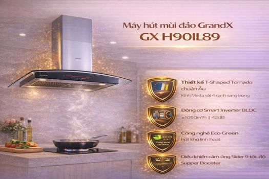 Máy hút mùi GrandX loại nào tốt? Top 5 hút mùi tốt hiện nay 1 Máy hút mùi đảo GrandX GX H90IL89
