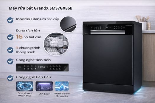 Máy rửa bát GrandX SMS7GX86B