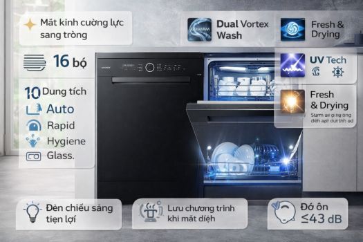 Máy rửa bát GrandX SMS8GX89B