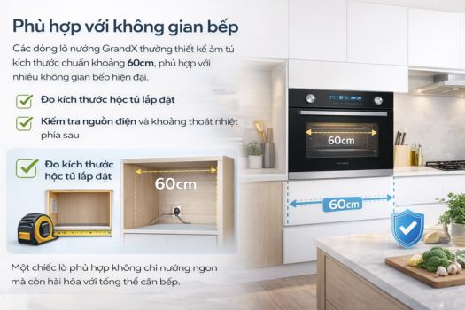 Lò nường GrandX loại nào tốt ? 7 Phù hợp với không gian bếp