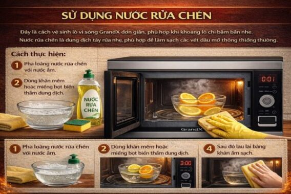Sử dụng nước rửa chén