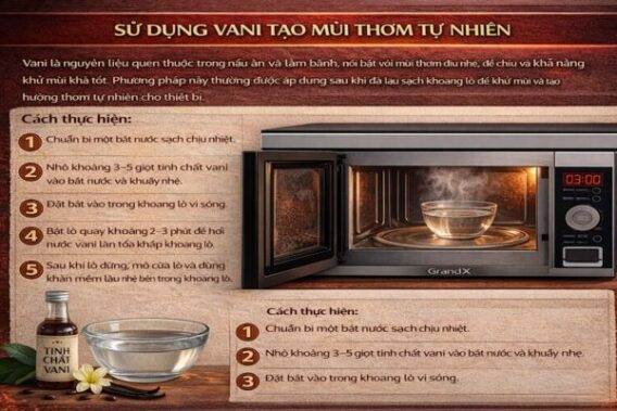 Sử dụng vani tạo mùi thơm tự nhiên