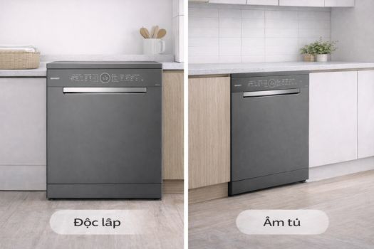 Đánh giá máy rửa bát GrandX có tốt không? 2 Thiết kế âm tủ hoặc độc lập