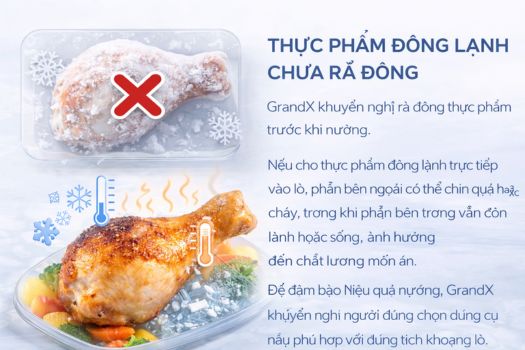 Thực phẩm đông lạnh chưa rã đông