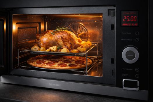 Đánh giá lò vi sóng GrandX có tốt không? 7 Vi sóng kết hợp nướng đối lưu