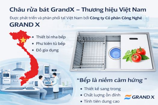 Xuất xứ chậu rửa bát GrandX