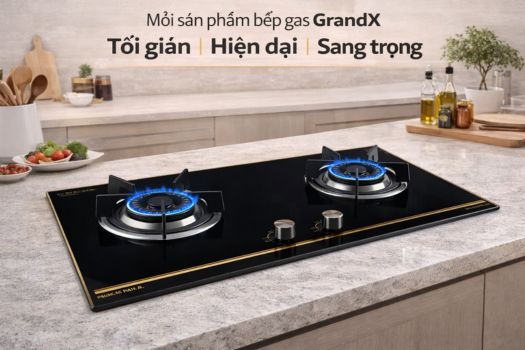 thiết kế bếp gas grandx